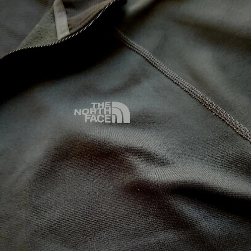 The North Face Flashdry 1/4 Zip Softshell Pullover Mens XL Back Pocket Hike Bike